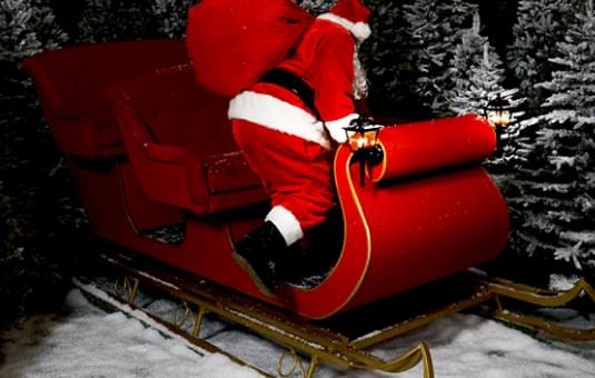 Santa Sleigh Photo.