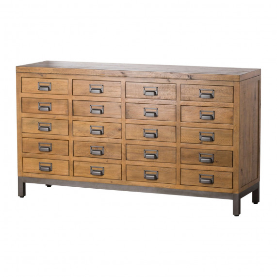 Industrial draftsman 20 drawer merchant chest