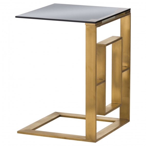 Vintage edwin sofa table brushed brass