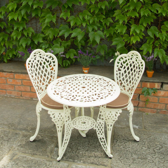 Rosebawn cream bistro set