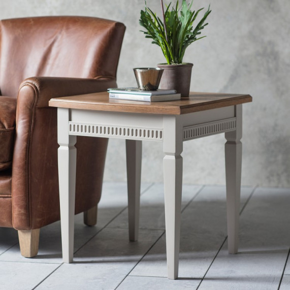 Bronte taupe side table