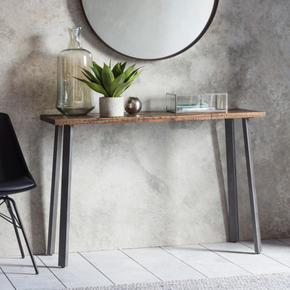 Rustic camden console table
