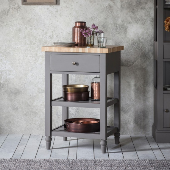 Rustic grey butchers block