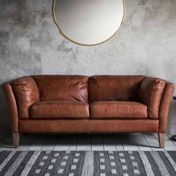 Vintage 2 seater sofa brown leather