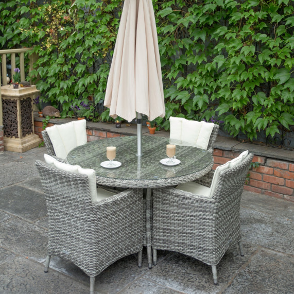 Oxford 4 seater round set