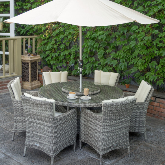 Oxford 6 seater round set