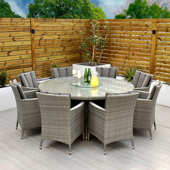 Cuba 8 seater round set