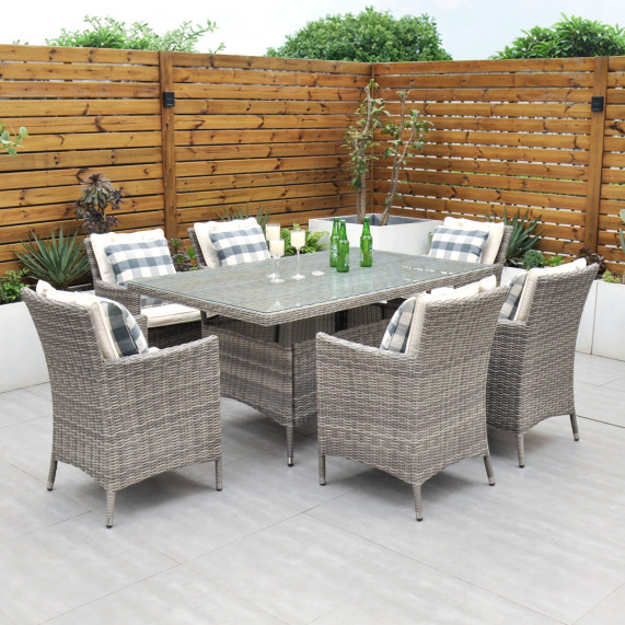 Oxford 6 seater rectangle set