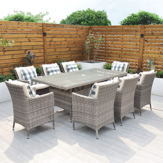Oxford 8 seater rectangle set