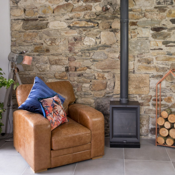 Hudson armchair brown leather