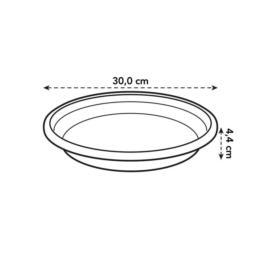 Universal Saucer Round 30Cm (Taupe)