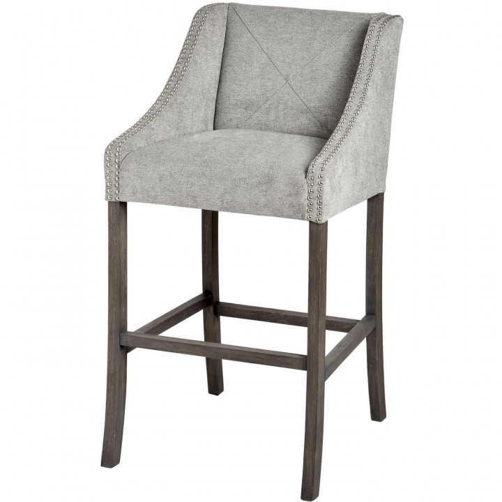 Urban ring back bar stool grey