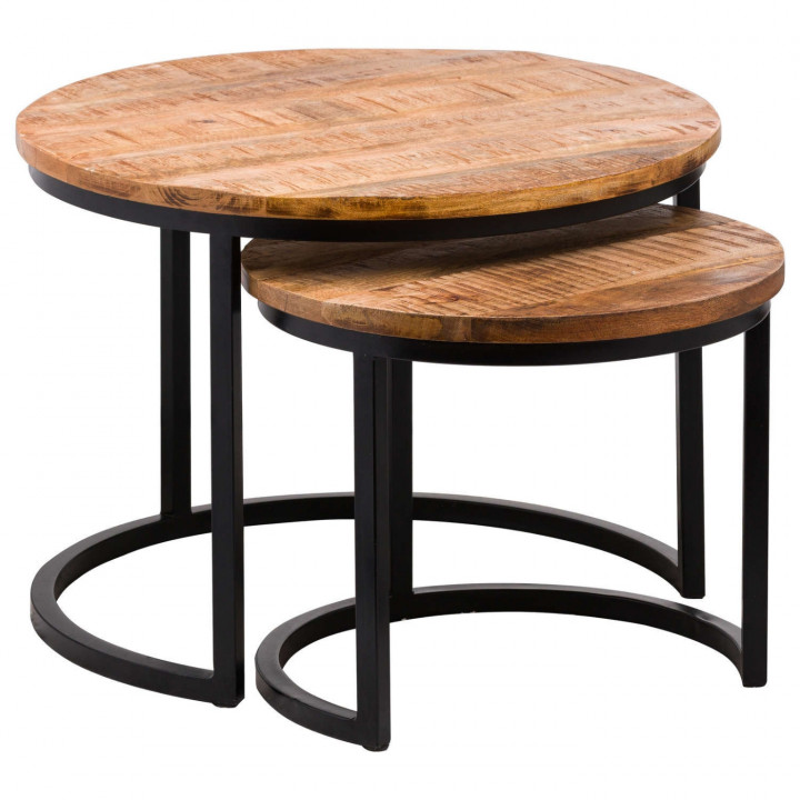 Industrial set of 2 tables