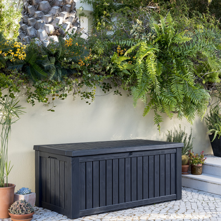 570lt rockwood storage box dark grey