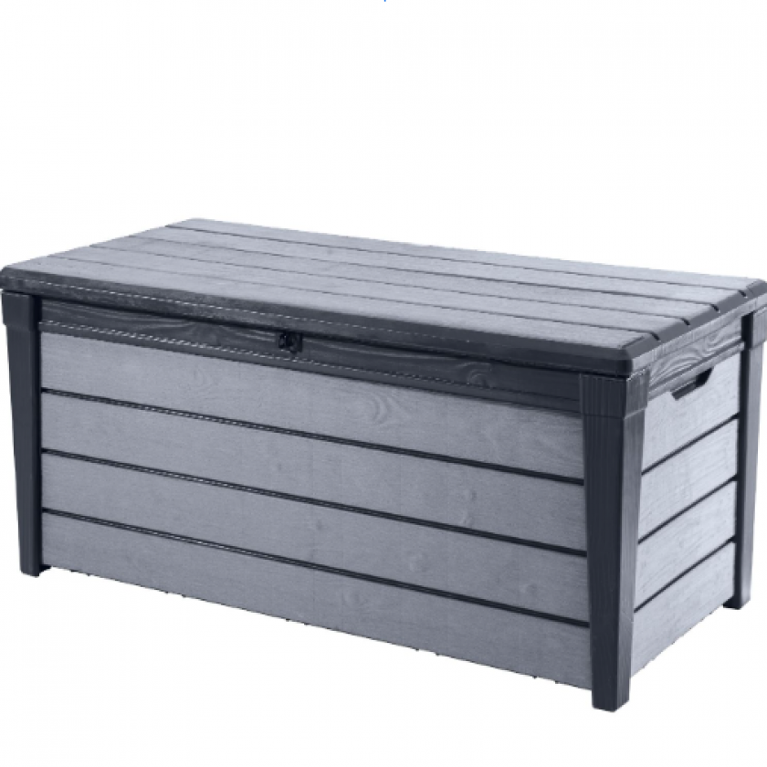 455L Brushed Storage Box (Grey)