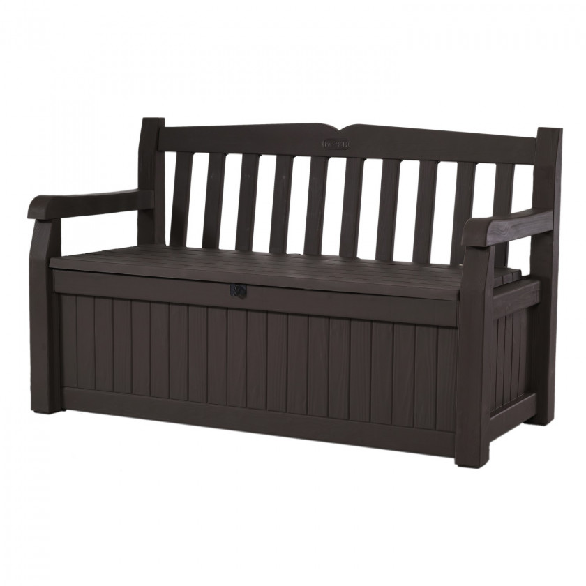 Iceni - Wood Look Storage Bench (Brown)
