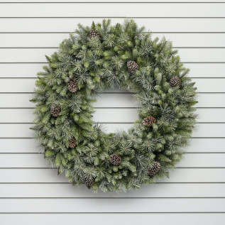 30 flocked wreath 153t