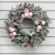 60cm frosted ball deer star wreath