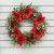 60cm poinsettia holly wreath
