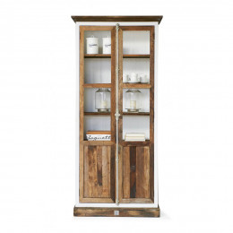 Driftwood glass cabinet
