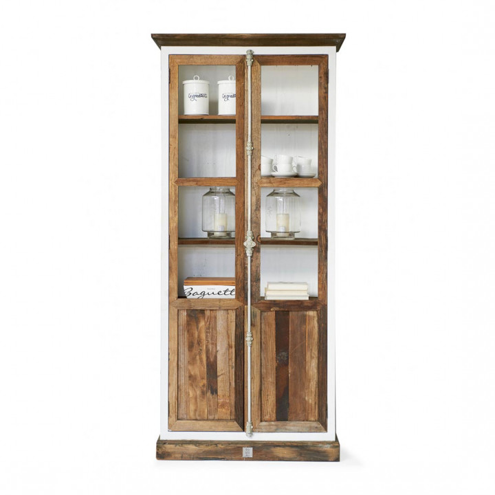 Driftwood glass cabinet
