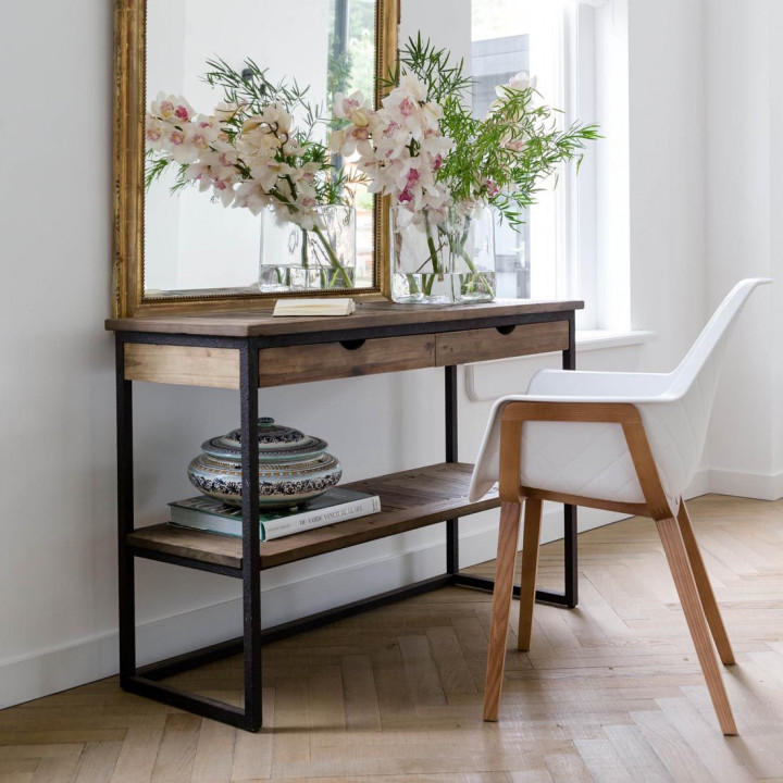 Shelter island side table with draw