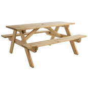 Alexander rose pine woburn garden picnic table 5ft