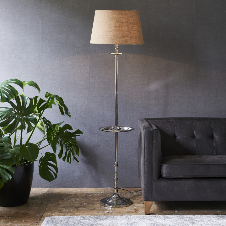 L hotel butler floor lamp