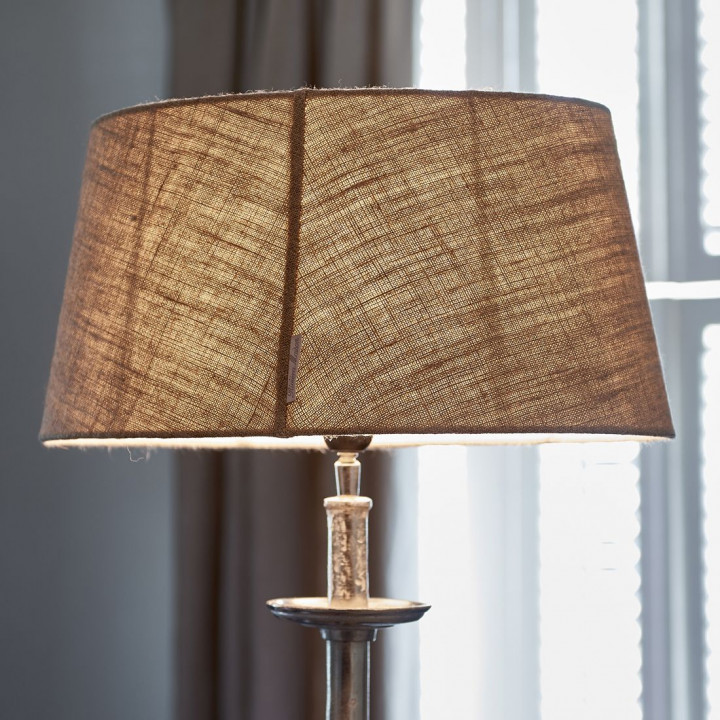 Fabulous oval lampshade flax 23 5x33