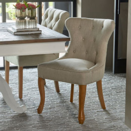 George dining chair linen