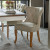 George dining chair linen flax