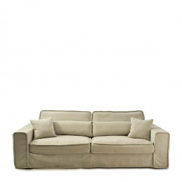 Metropolis sofa 3 5 seater washed cotton ash grey