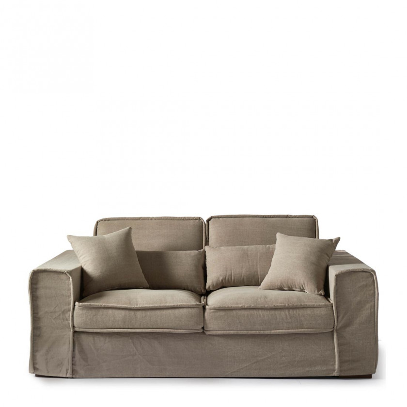 Metropolis Sofa 2,5 Seater, washed cotton, natural
