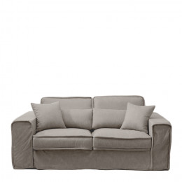 Metropolis sofa 2 5 seater washed cotton stone