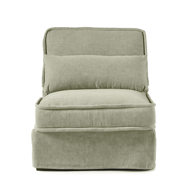 Metropolis center washed cotton rock grey
