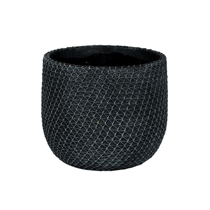 Venice 1 01z indoor planter black 17 5cm dia
