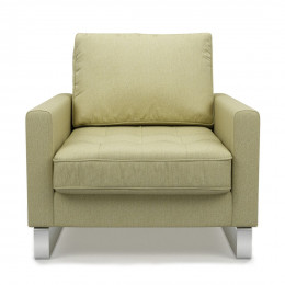 West houston armchair washed cotton rock grey