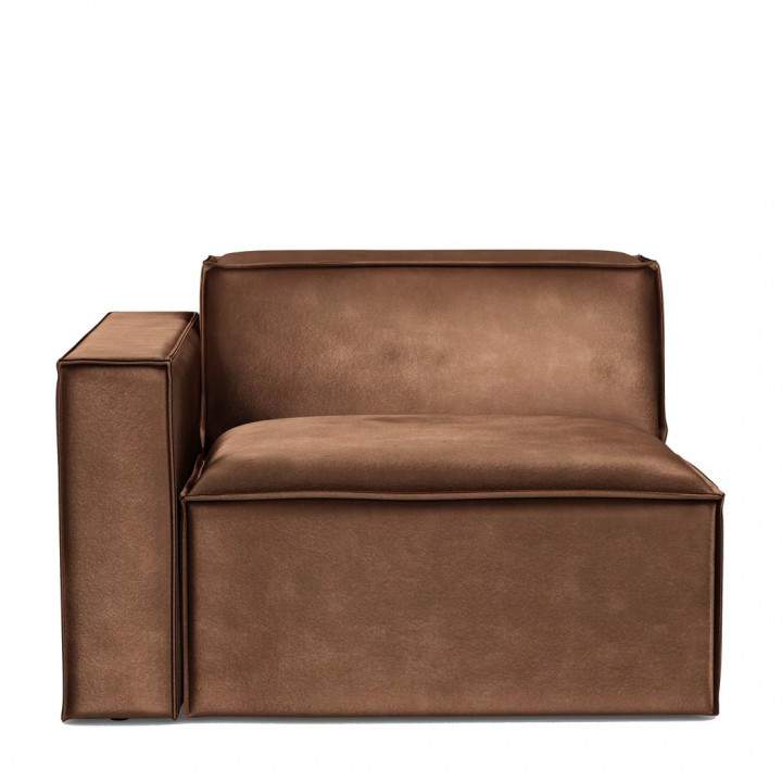 The jagger corner left velvet chocolate