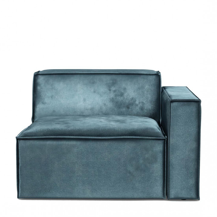 The jagger corner right velvet petrol