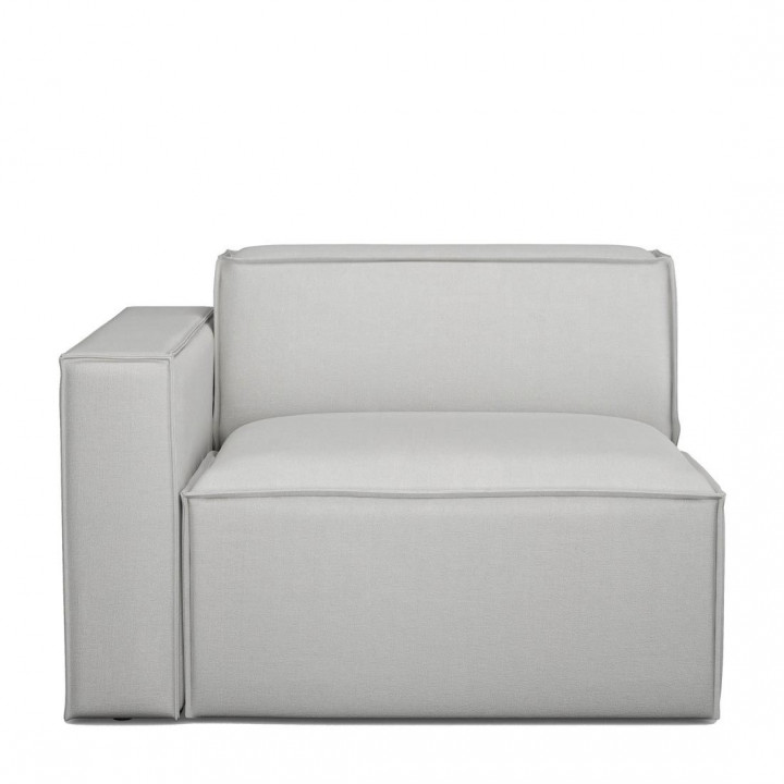 The jagger corner left washed cotton ash grey