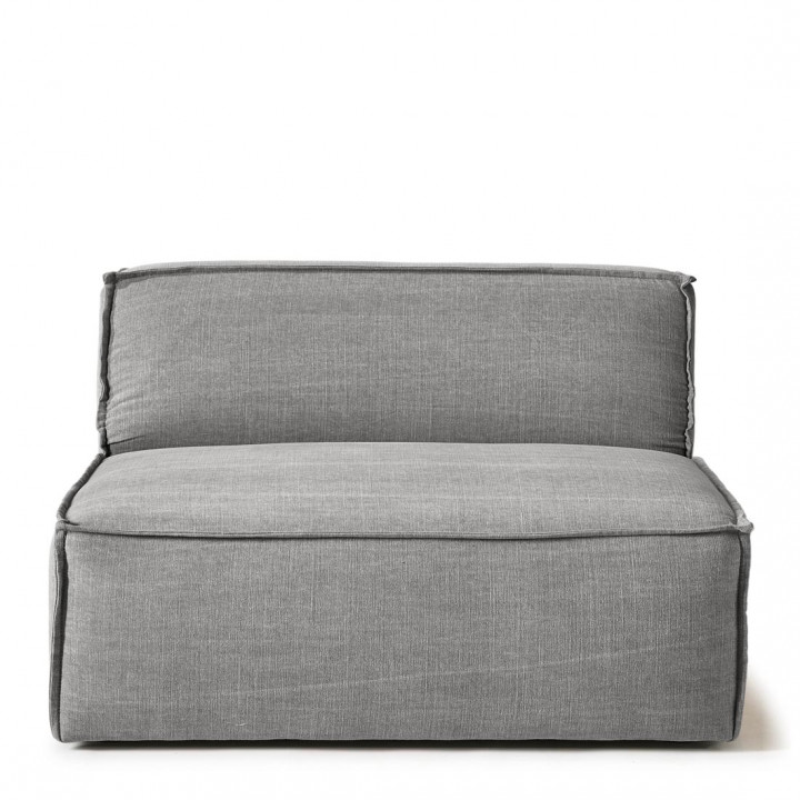 The jagger center 125cm washed cotton grey