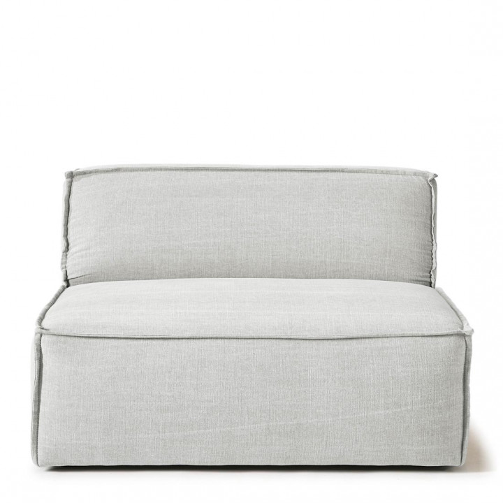 The jagger center 125cm washed cotton ash grey