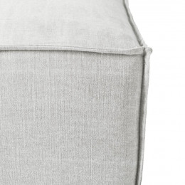 The jagger footstool washed cotton ash grey