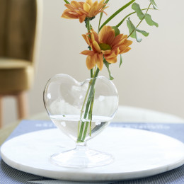 Happy heart flower vase