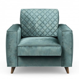 Kendall armchair velvet mineral blue