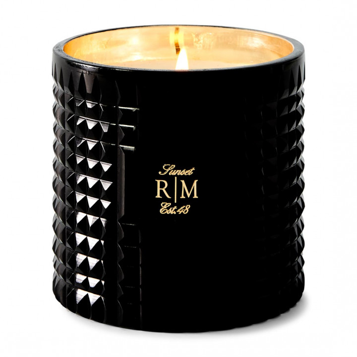 Luxury scented candle sunset