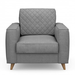 Kendall armchair washed cotton grey