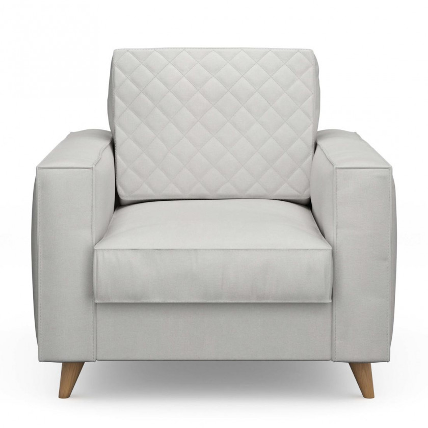 Kendall Armchair, washed cotton, ash grey