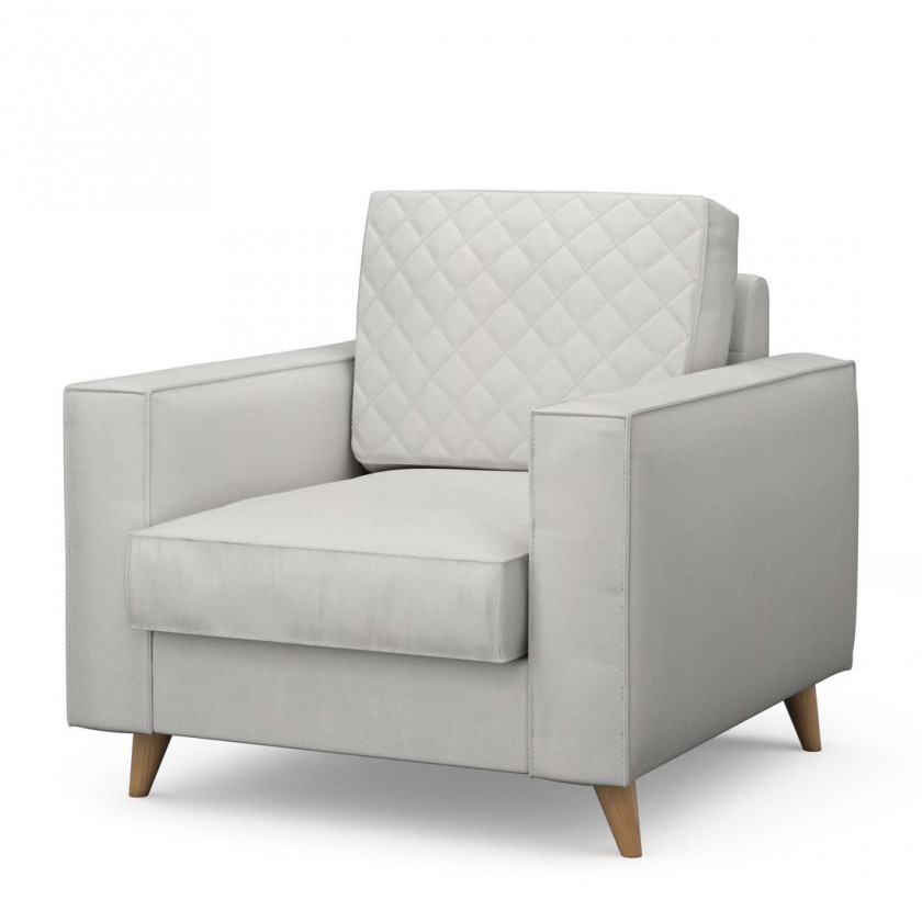 Kendall Armchair, washed cotton, ash grey