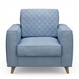 Kendall armchair washed cotton ice blue